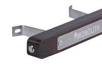 Monolith Avantgarde LED grill handle with wood finish and metal mounting brackets