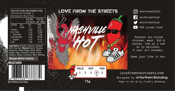 Nashville Hot & food spice - lfts, lfts seasonings, love from the streets. Love From The Streets by FireFly Barbecue
