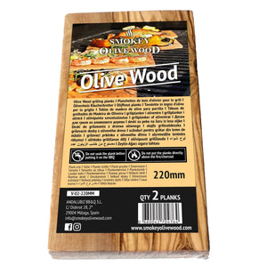 Olive Wood Grilling Smoking Planks (pack of 2) - bbq planks, grilling planks, olive wood. Smokey Olive Wood by FireFly Barbecue