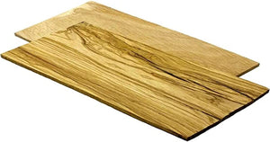 Olive Wood Grilling Smoking Planks (pack of 2) - bbq planks, grilling planks, olive wood. Smokey Olive Wood by FireFly Barbecue