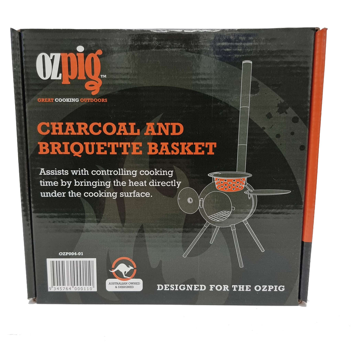 Ozpig Charcoal & Briquette Basket - camp cooking, camp fire, camp fire cooking. Ozpig by FireFly Barbecue