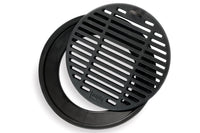 Ozpig Chargrill and Drip Tray - FireFly Barbecue set featuring durable cast iron grate and black drip tray for outdoor grilling and fat control.