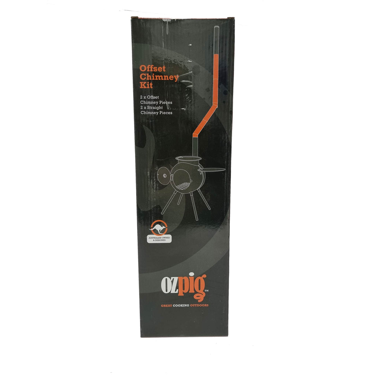 Ozpig Double Offset Chimney Kit - camp cooking, camp fire, camp fire cooking. Ozpig by FireFly Barbecue