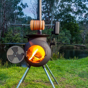 Ozpig Rotisserie Kit - camp cooking, camp fire, camp fire cooking. Ozpig by FireFly Barbecue
