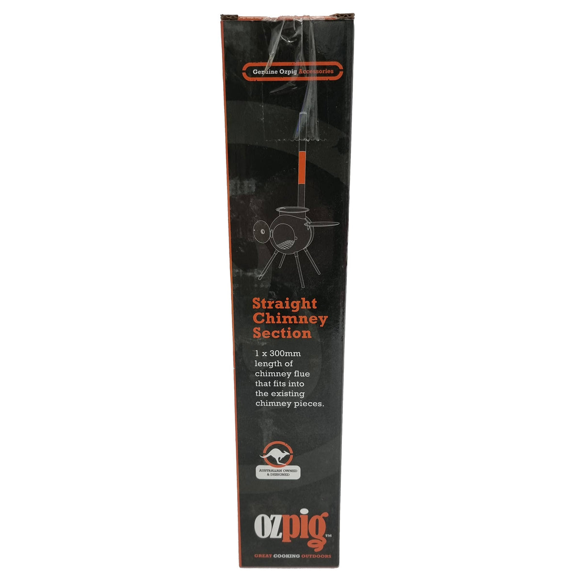 Ozpig Straight Chimney Piece - camp cooking, camp fire, camp fire cooking. Ozpig by FireFly Barbecue