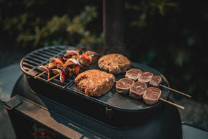 Ozpig Big Pig Flat Iron BBQ Plate - camp cooking, camp fire, camp fire cooking. Ozpig by FireFly Barbecue