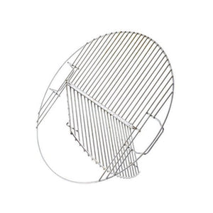 Steel grill grate with hinged section from the Pit Barrel Classic Cooker Select Package, ideal for versatile outdoor grilling.