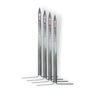 Set of stainless steel smoker pins for grilling