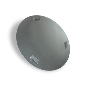 Heat deflector plate for Pit Barrel Junior Cooker, designed to control temperature and enhance indirect cooking performance.