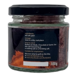 Port Wine Infused Sea Salt - port, port salt, salt. FireFly Barbecue by FireFly Barbecue