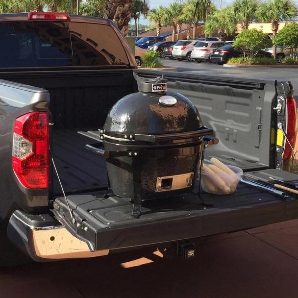 Primo GO Portable Top for Oval JR 200 Grill - cradle, jr200, primo. Primo Ceramic Grills by FireFly Barbecue