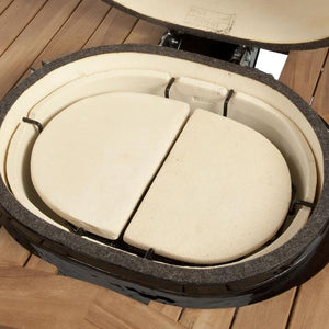 Primo Grills Heat Deflector Plates - deflector, deflector stone, jr200. Primo Ceramic Grills by FireFly Barbecue