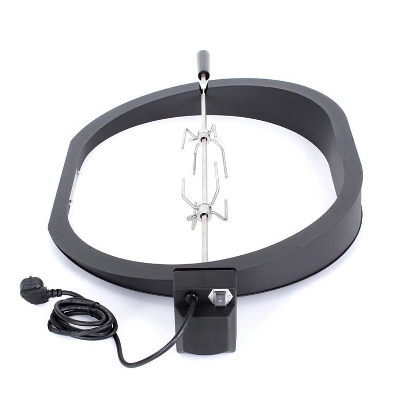 Primo Rotisserie Kit with motor and skewer for BBQ grilling