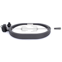 Black Primo Rotisserie Kit for ceramic BBQs with power cord