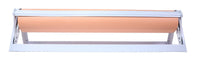 Peach paper dispenser for 750mm butchers paper with easy tear feature