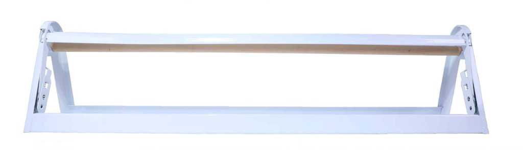 White paper dispenser for 750mm butchers paper in outdoor grill area