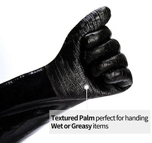 RAPICCA BBQ Gloves with textured palm design for secure grip on wet or greasy kitchen and grill items.