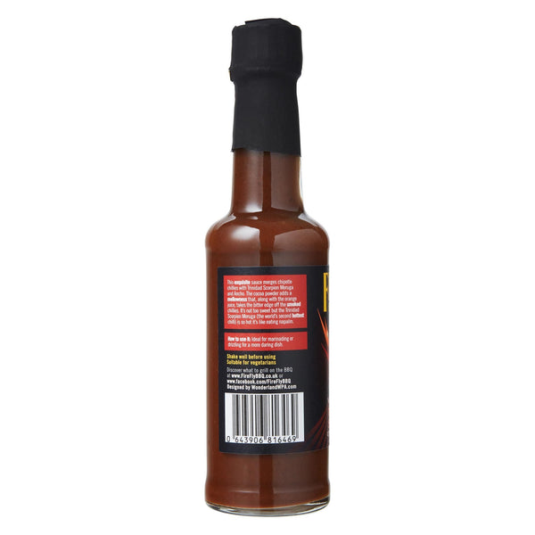 Reaver's Trinidad Scorpion Chipotle HOT Sauce - chipotle brown sauce, hot sauce, trinidad scorpion. FireFly Barbecue by FireFly Barbecue