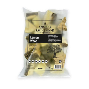Smokey Olive Wood Chunks Nº5 - 5 kg - Lemon Wood - lemon, Wood Chunks, . Smokey Olive Wood by FireFly Barbecue -