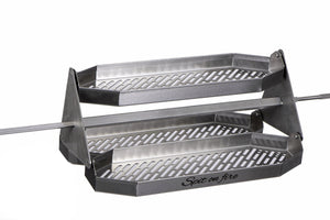 Spit on Fire Rotisserie Carousel kit - basket, carousel, jr200. Primo Ceramic Grills by FireFly Barbecue