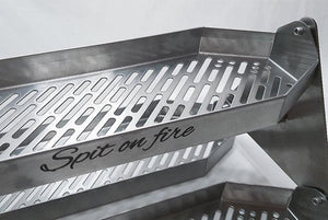 Spit on Fire Rotisserie Carousel kit - basket, carousel, jr200. Primo Ceramic Grills by FireFly Barbecue