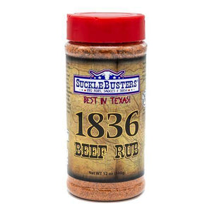 Sucklebusters '1836' BBQ Rub - 340g (12 oz) - 1836, 1836 beef rub, bbq rub. Sucklebusters by FireFly Barbecue