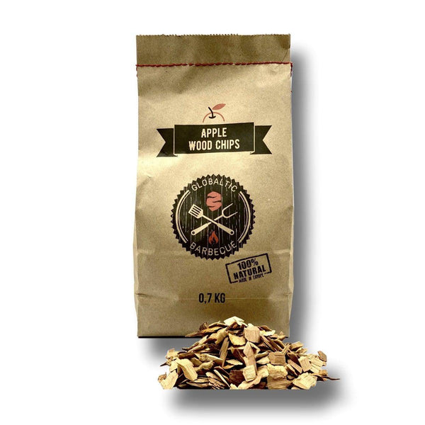 Wood smoking chips Apple 0.7kg - apple, bbq wood chips, smoking wood. Globaltic by FireFly Barbecue